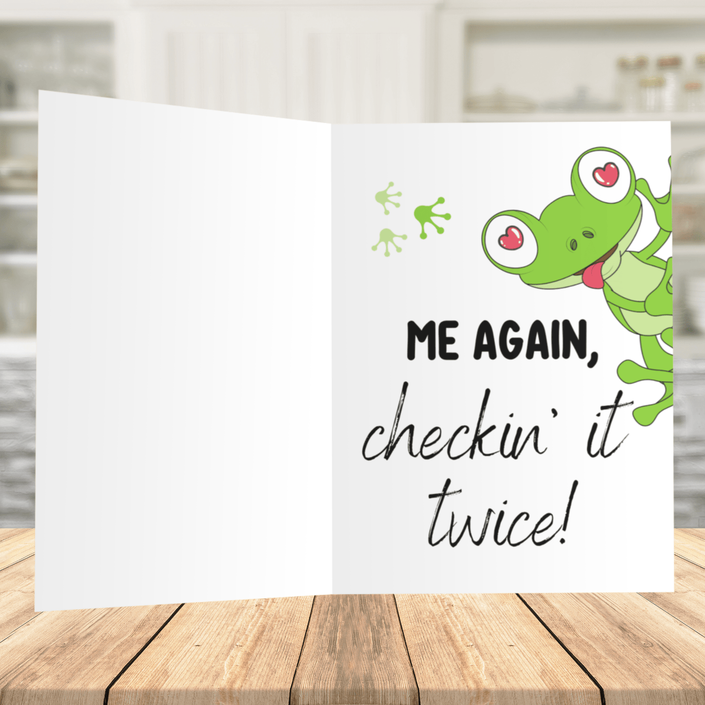 Couple Greeting Card: Just Me, Checkin' Out Your Butt...