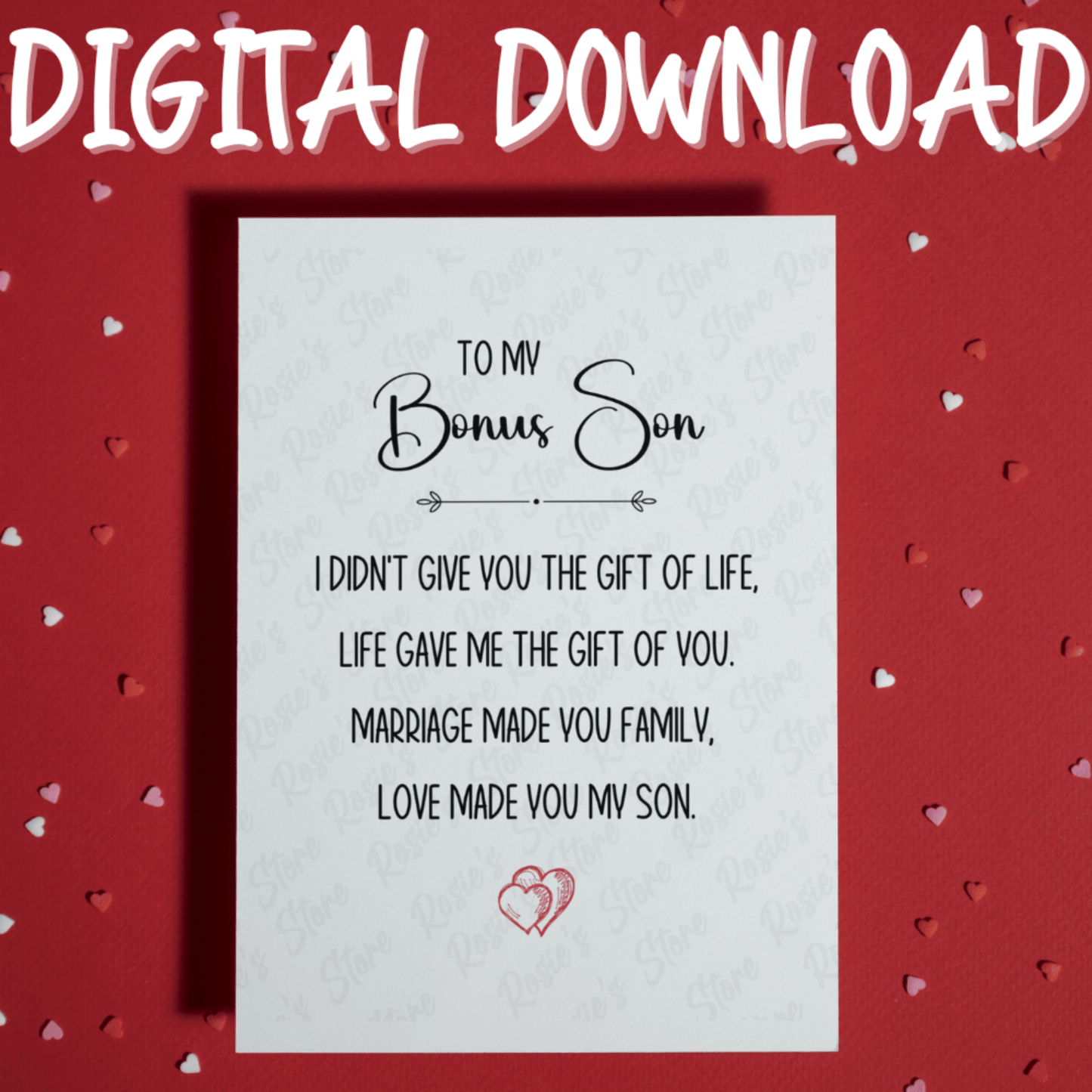 Bonus Son Digital Greeting Card: I Didn't Give You The Gift Of Life...