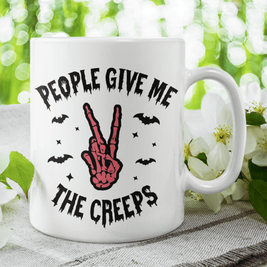 Halloween Coffee Mug: People Give Me The Creeps