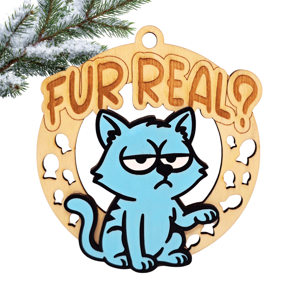 Christmas Funny Cheeky Wooden Ornament – 24 Designs Available