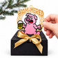 Christmas Funny Cheeky Wooden Ornament – 24 Designs Available