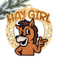 Christmas Funny Cheeky Wooden Ornament – 24 Designs Available