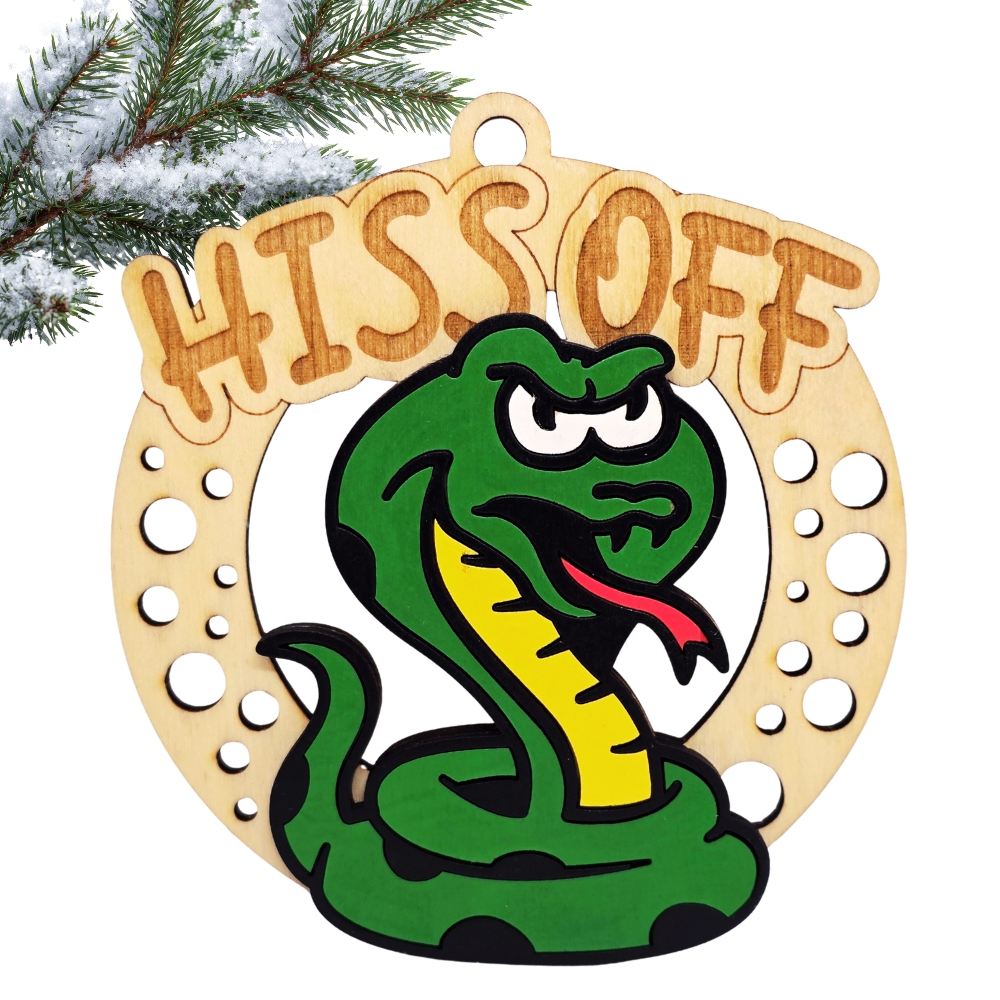 Christmas Funny Cheeky Wooden Ornament – 24 Designs Available