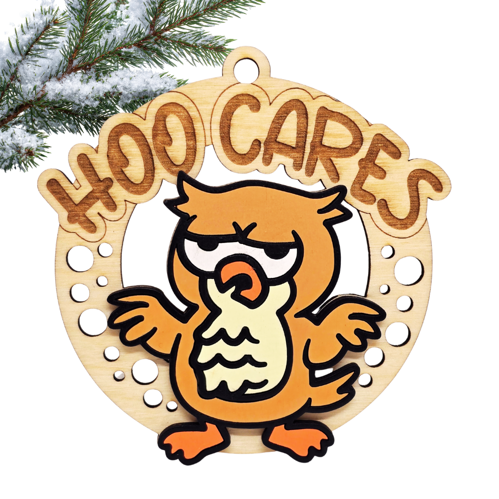 Christmas Funny Cheeky Wooden Ornament – 24 Designs Available