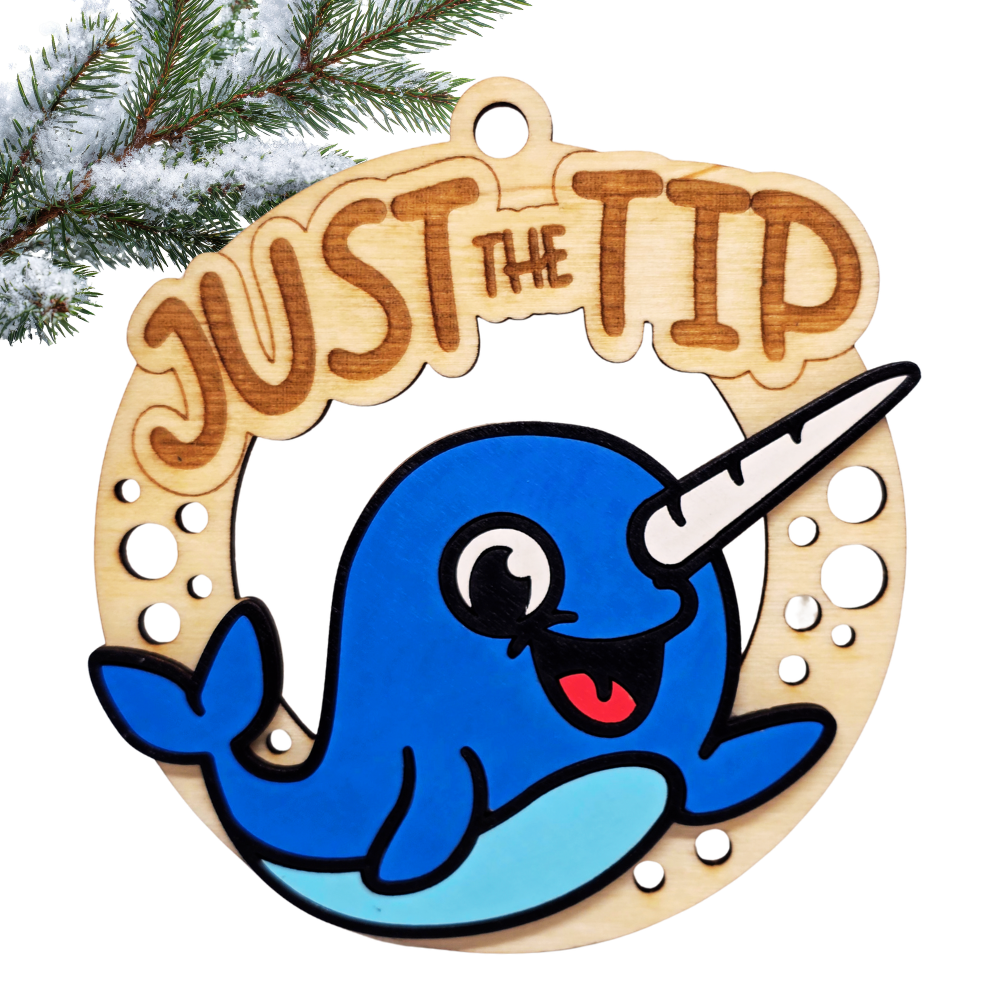 Christmas Funny Cheeky Wooden Ornament – 24 Designs Available