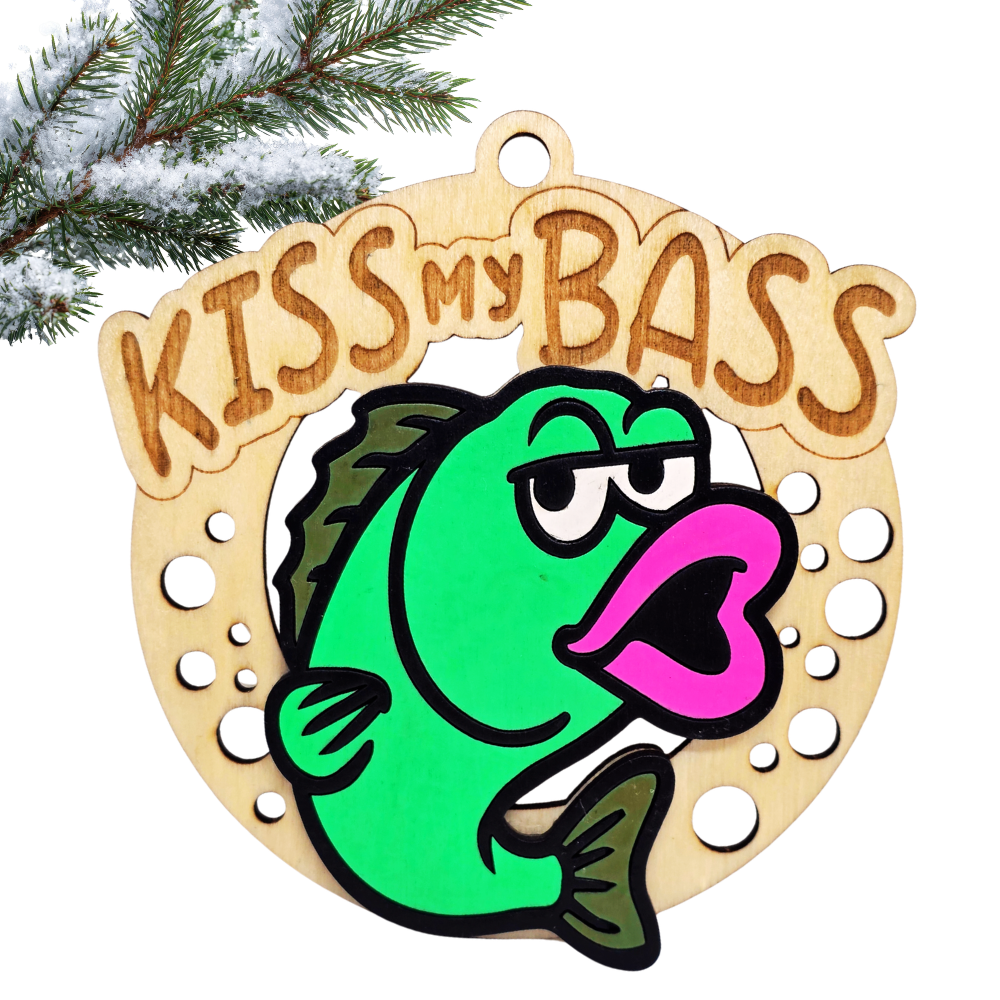 Christmas Funny Cheeky Wooden Ornament – 24 Designs Available