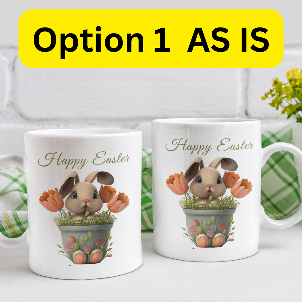 Easter/Bunny Gift, Custom Easter Name Mug: Happy Easter...