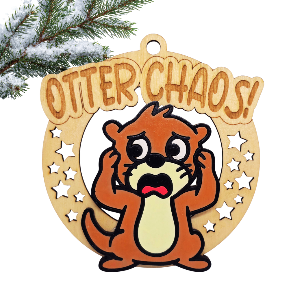 Christmas Funny Cheeky Wooden Ornament – 24 Designs Available