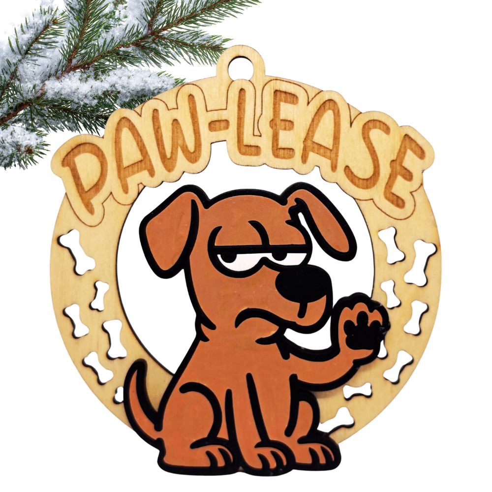 Christmas Funny Cheeky Wooden Ornament – 24 Designs Available