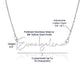 Daughter-in-Law Gift, Signature Name Necklace: Straighten Your Crown