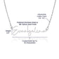 Daughter Gift, Signature Name Necklace: Straighten Your Crown