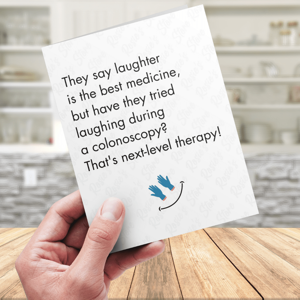 Colonoscopy Digital Greeting Card: They Say Laughter Is The Best Medicine...
