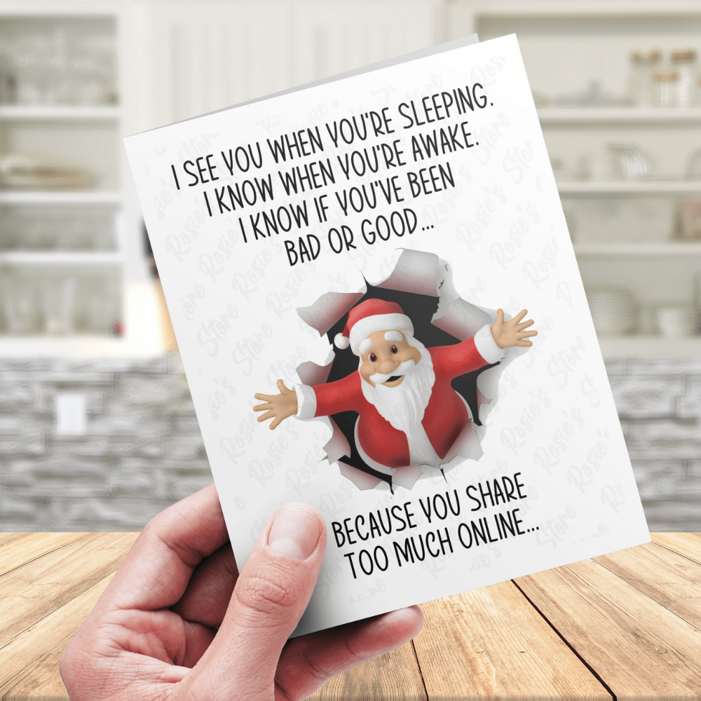 Christmas Greeting Card: I See You...