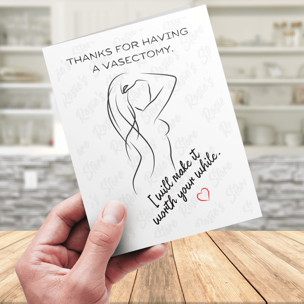 Vasectomy Greeting Card: Thanks For Having A Vasectomy...
