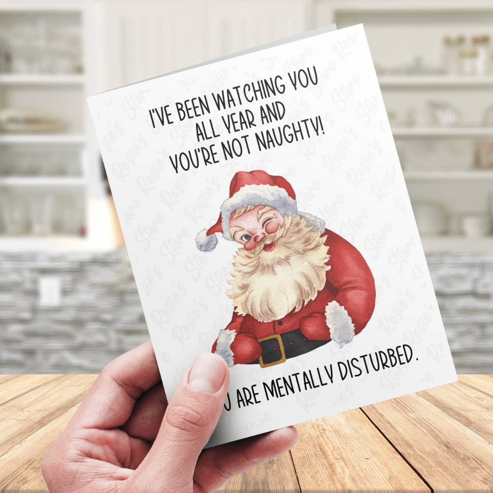 Christmas Greeting Card: I've Been Watching You...