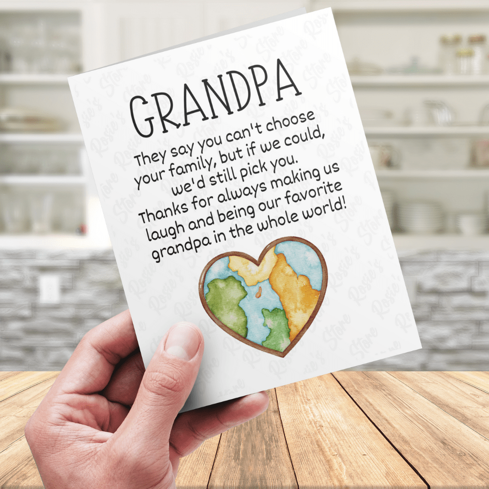 Grandpa Digital Greeting Card: They Say You Can't Choose...