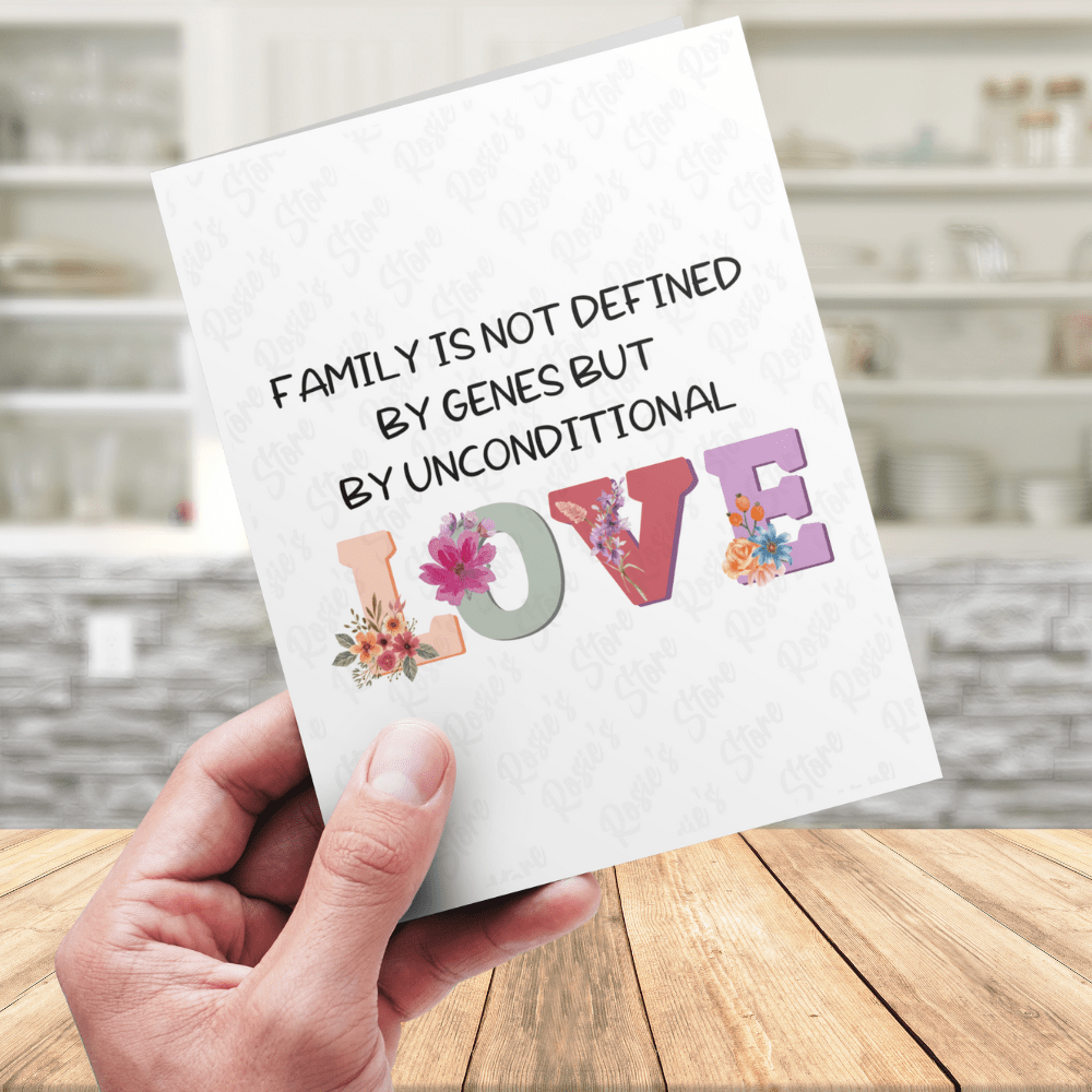 Blended Family Digital Greeting Card: Family Is Not Defined By Genes...