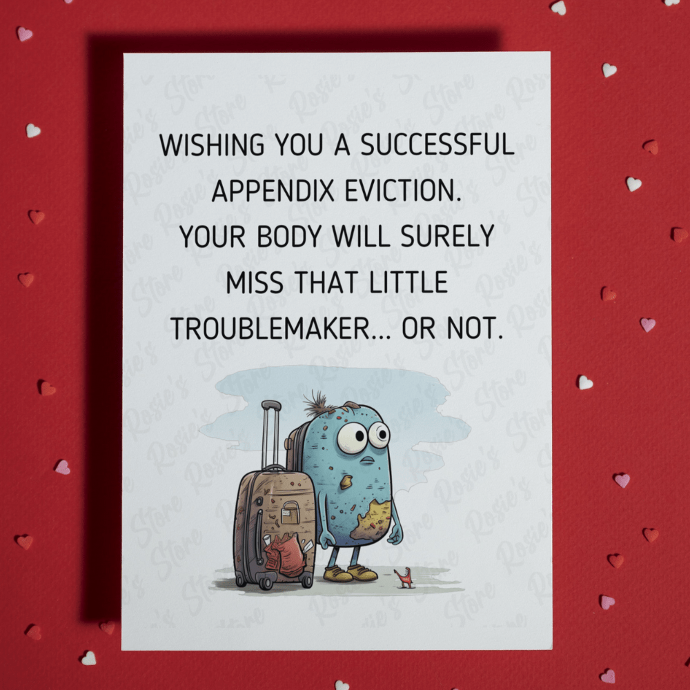 Appendix Greeting Card: Little Troublemaker...