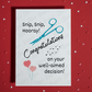 Vasectomy Card for Him: Snip, Snip, Hooray! Congratulations...