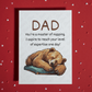Dad Greeting Card: Dad You're A Master Of Napping...