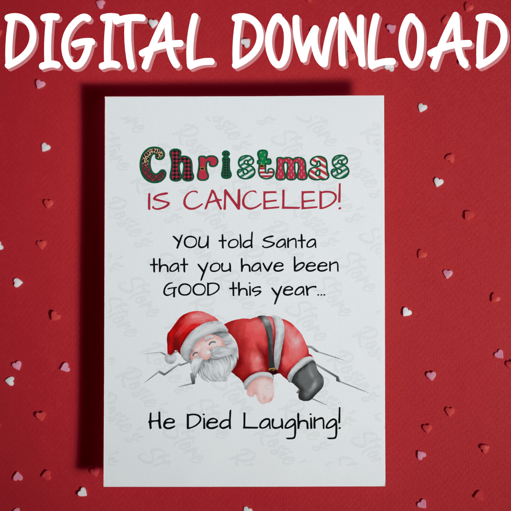 Christmas Digital Greeting Card: Christmas Is Canceled!