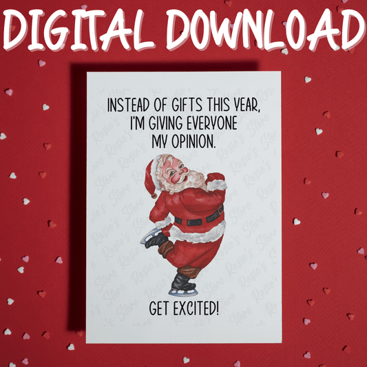 Christmas Digital Greeting Card: Instead Of Gifts...