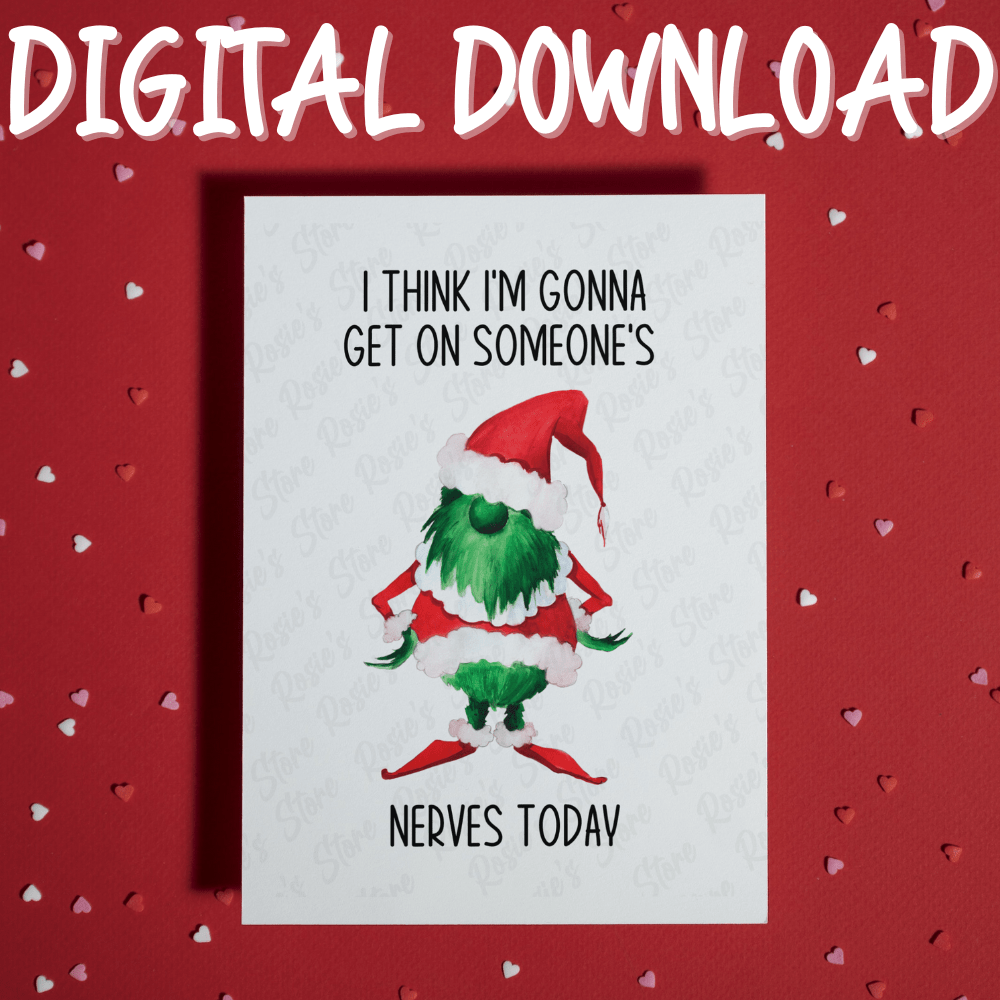 Christmas Digital Greeting Card: I Think...