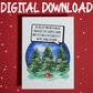Christmas Digital Greeting Card: Christmas Trees