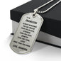 Gift For Grandson From Grandma, Dog Tag Necklace: Always Remember...