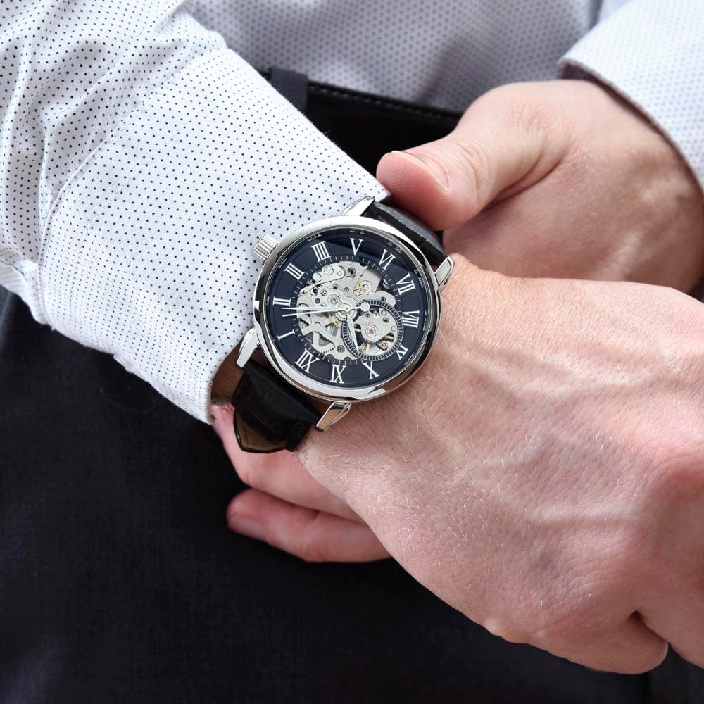 Dad Gift, Men's Openwork Watch: Dad, Every Second With You Is Special