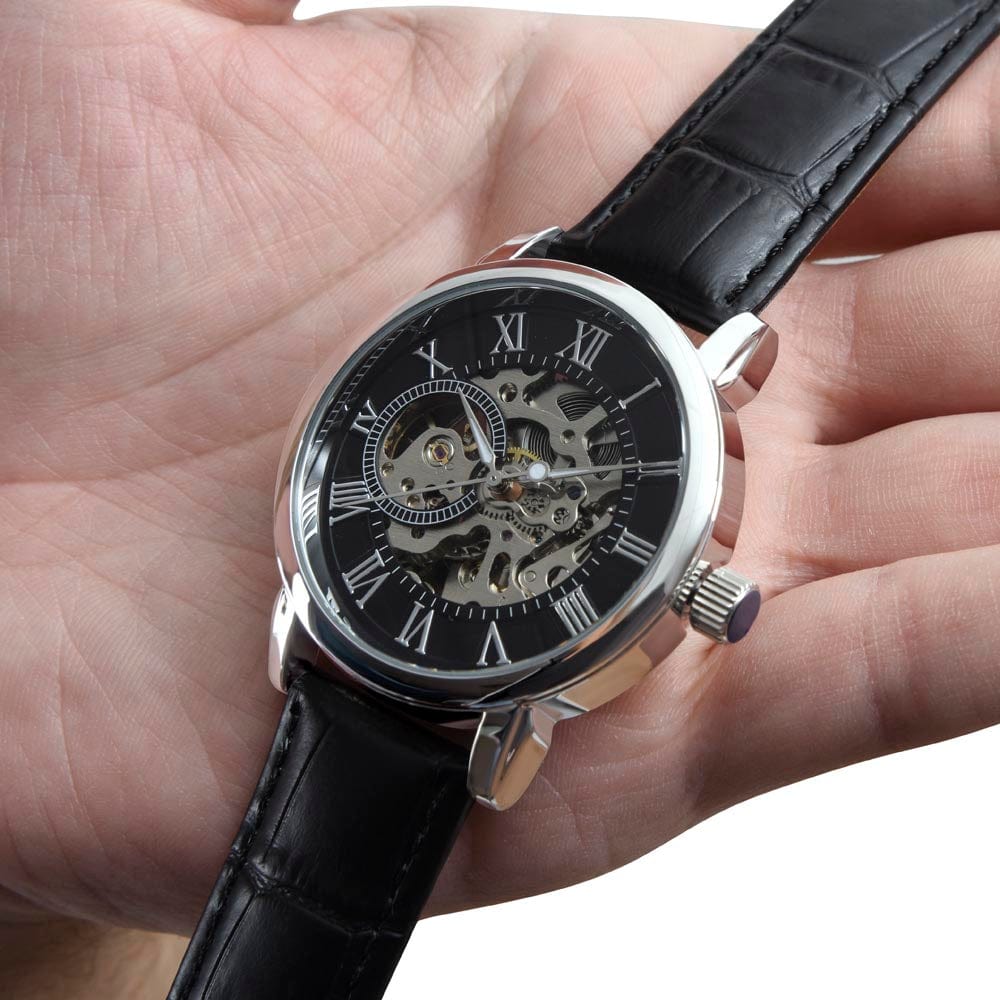 Dad Gift, Men's Openwork Watch: Dad, Every Second With You Is Special