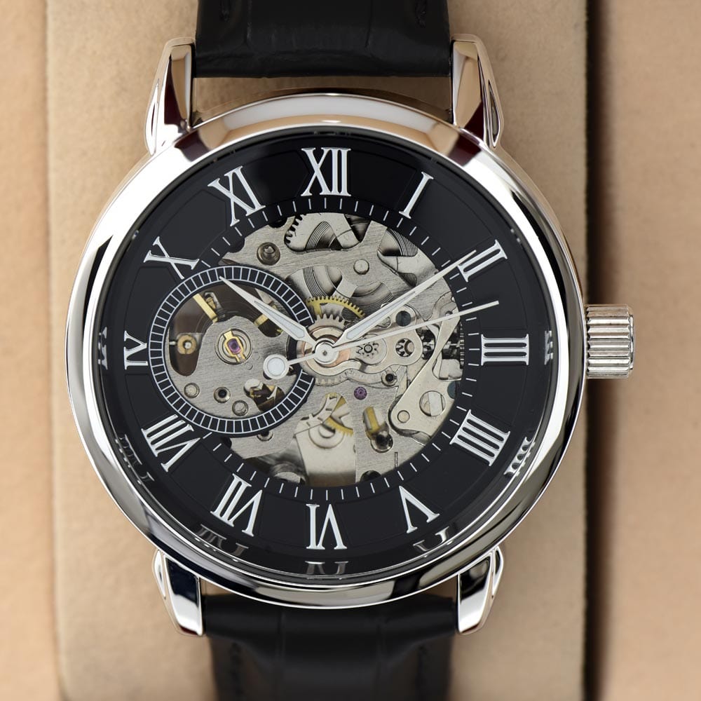 Dad Gift, Men's Openwork Watch: Dad, Every Second With You Is Special