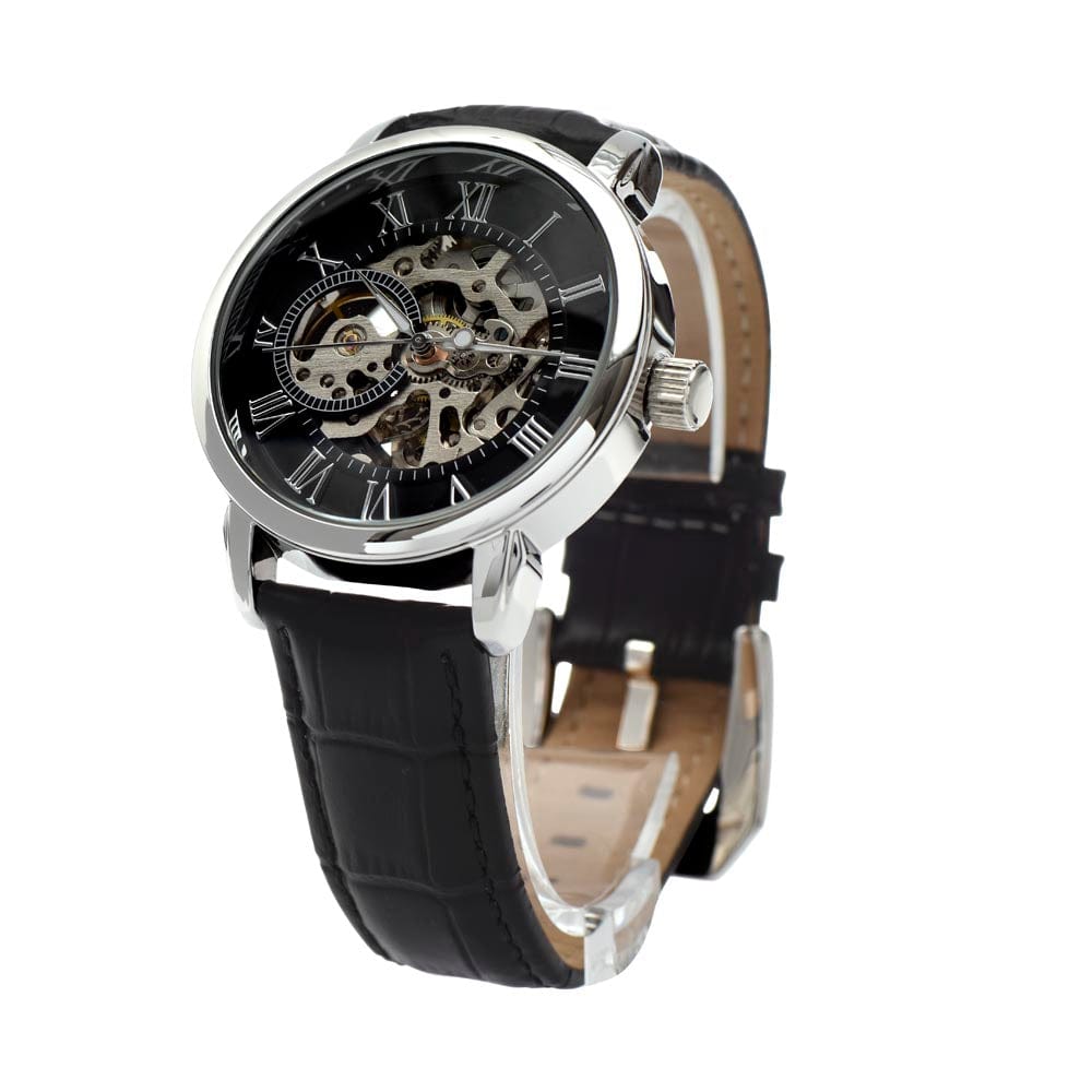 Dad Gift, Men's Openwork Watch: Dad, Every Second With You Is Special