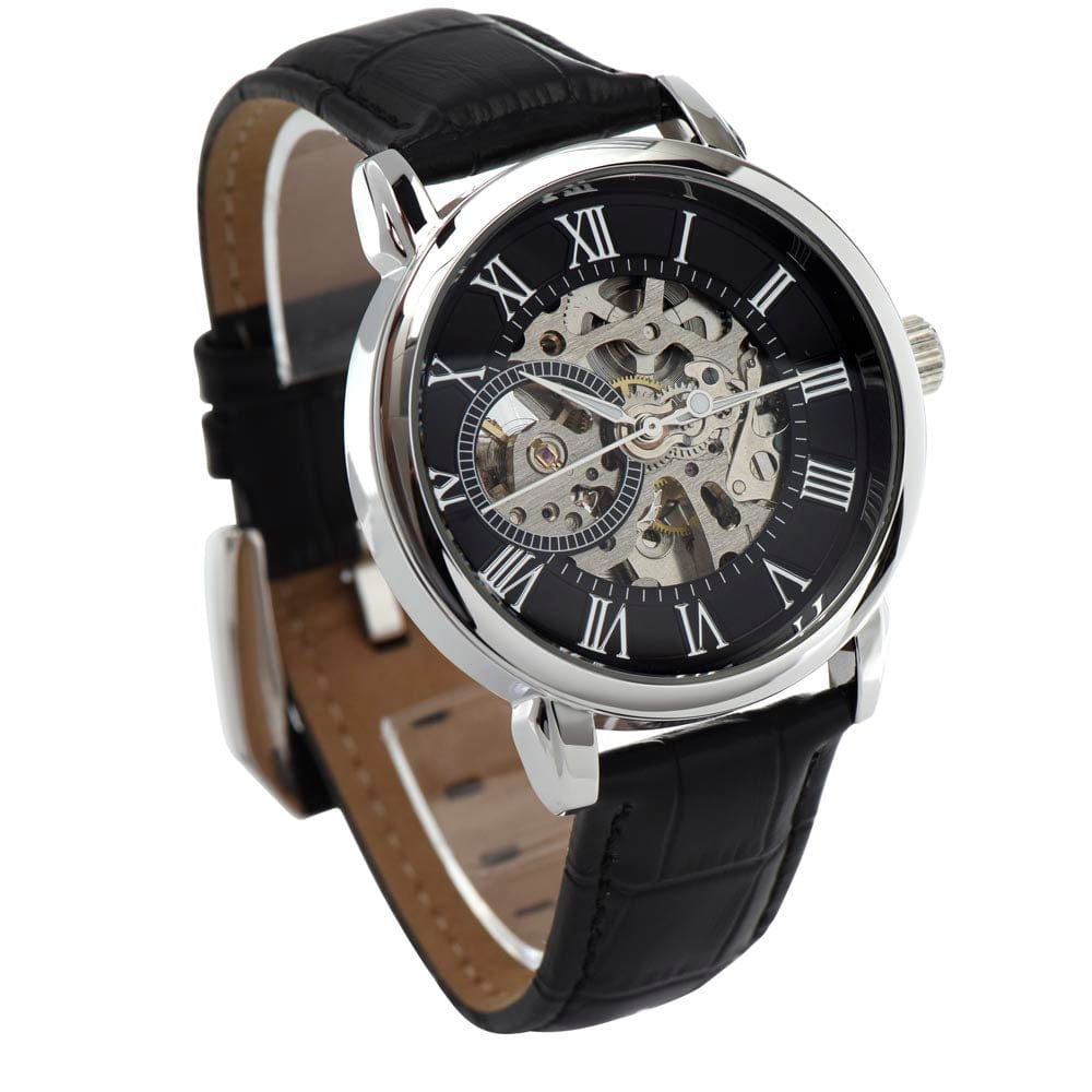 Dad Gift, Men's Openwork Watch: Dad, Every Second With You Is Special