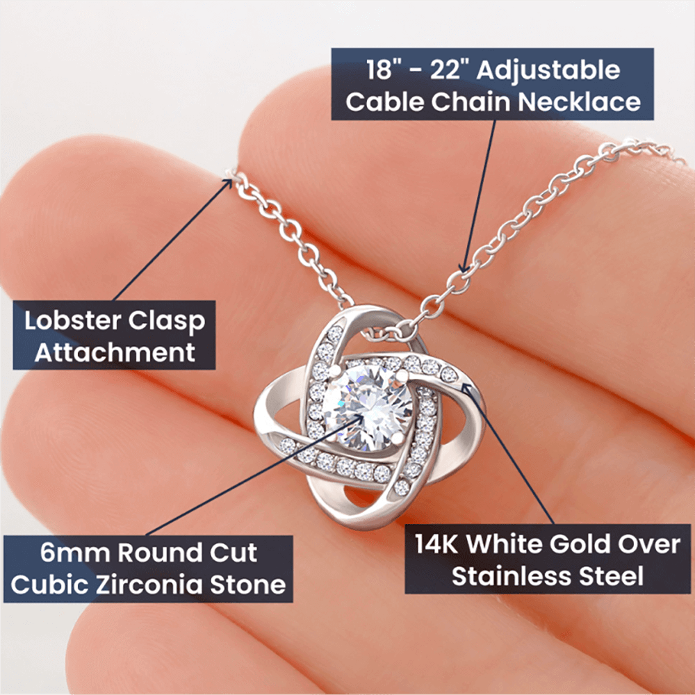 Son's Girlfriend Gift, Love Knot Necklace: My Son Is The Most Precious Thing