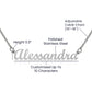 Girlfriend Gift, Custom Name Necklace: You're The Love Of My Life