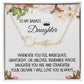 Daughter Gift, Signature Name Necklace: Straighten Your Crown