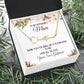 Boyfriend's Mom Gift, Signature Name Necklace, "Second Mom"