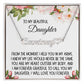 Daughter Gift, Heart Name Necklace: From The Moment I Held You In My Arms