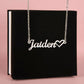Granddaughter Gift, Heart Name Necklace: Someday When The Pages On My Life End...