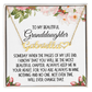 Granddaughter Gift, Heart Name Necklace: Someday When The Pages On My Life End...