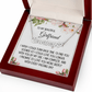 Girlfriend Gift, Heat Name Necklace: I Wish I Could Turn Back Time...