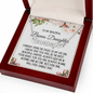 Bonus Daughter Gift, Heart Name Necklace: Someday When The Pages on My Life End...