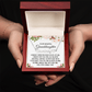 Granddaughter Gift, Heart Name Necklace: Someday When The Pages On My Life End...