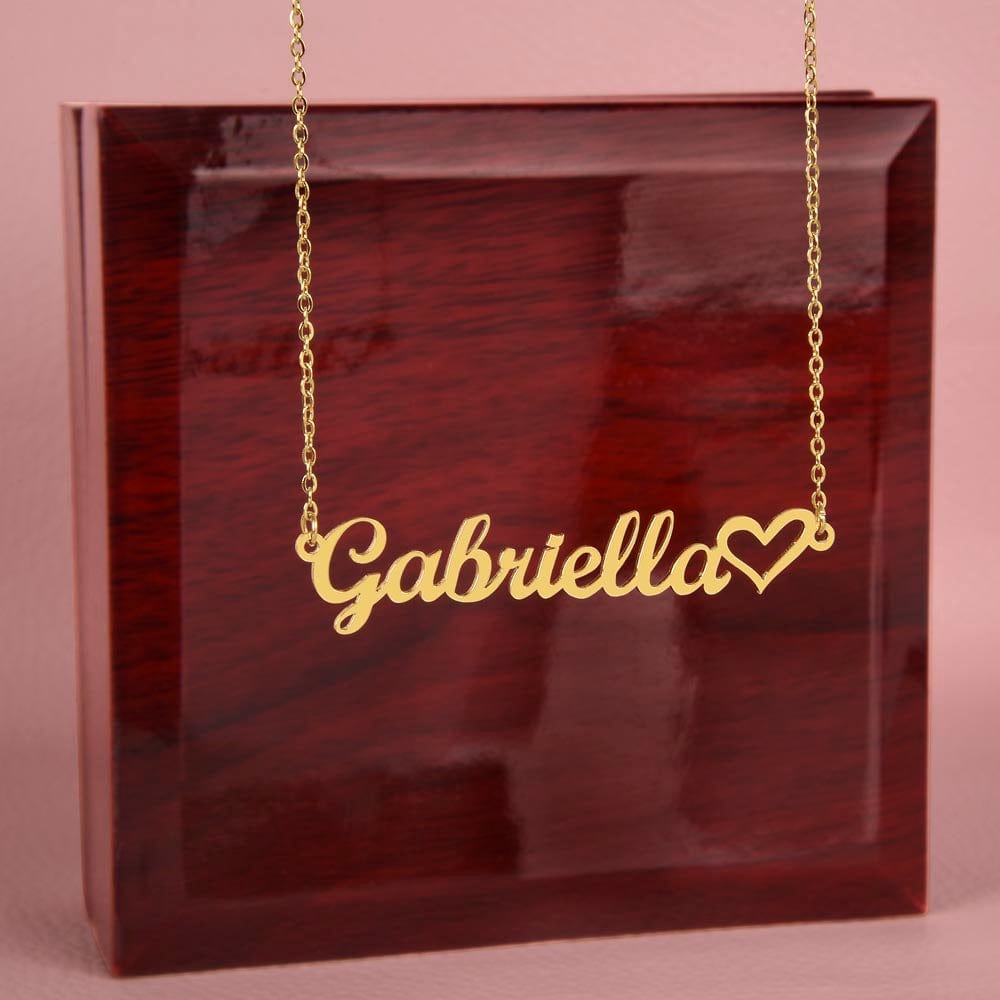 Bonus Daughter Gift, Name Necklace: From The First Moment You Had My Heart