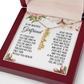 Girlfriend Gift, Vertical Name Necklace: If I Could Give You One Thing In Life...