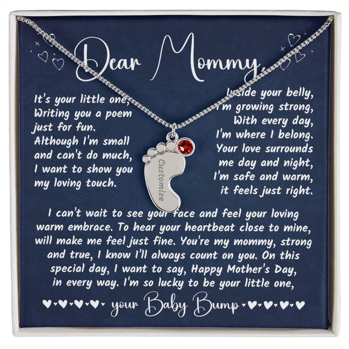 Dear Mommy The Bump's Photo - Personalized Mother's Day Mother