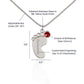 Daughter-in-Law Gift, Engraved Baby Feet with Birthstone Necklace: You Are An Extraordinary Daughter-in-Law