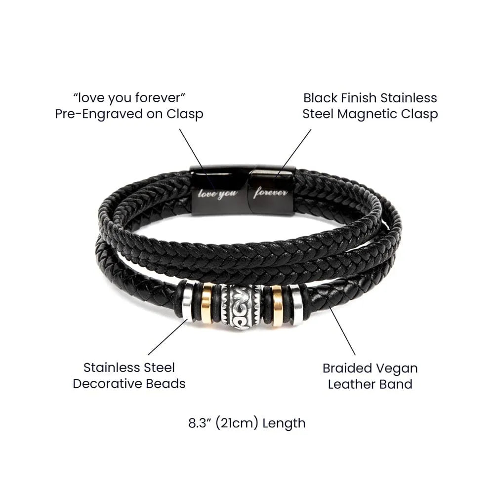 Grandson Gift Love You Forever Bracelet: You Have Already Proven Your Strength...