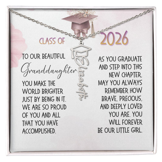 Graduation Gift for Granddaughter From Grandparents: You Make The World Brighter